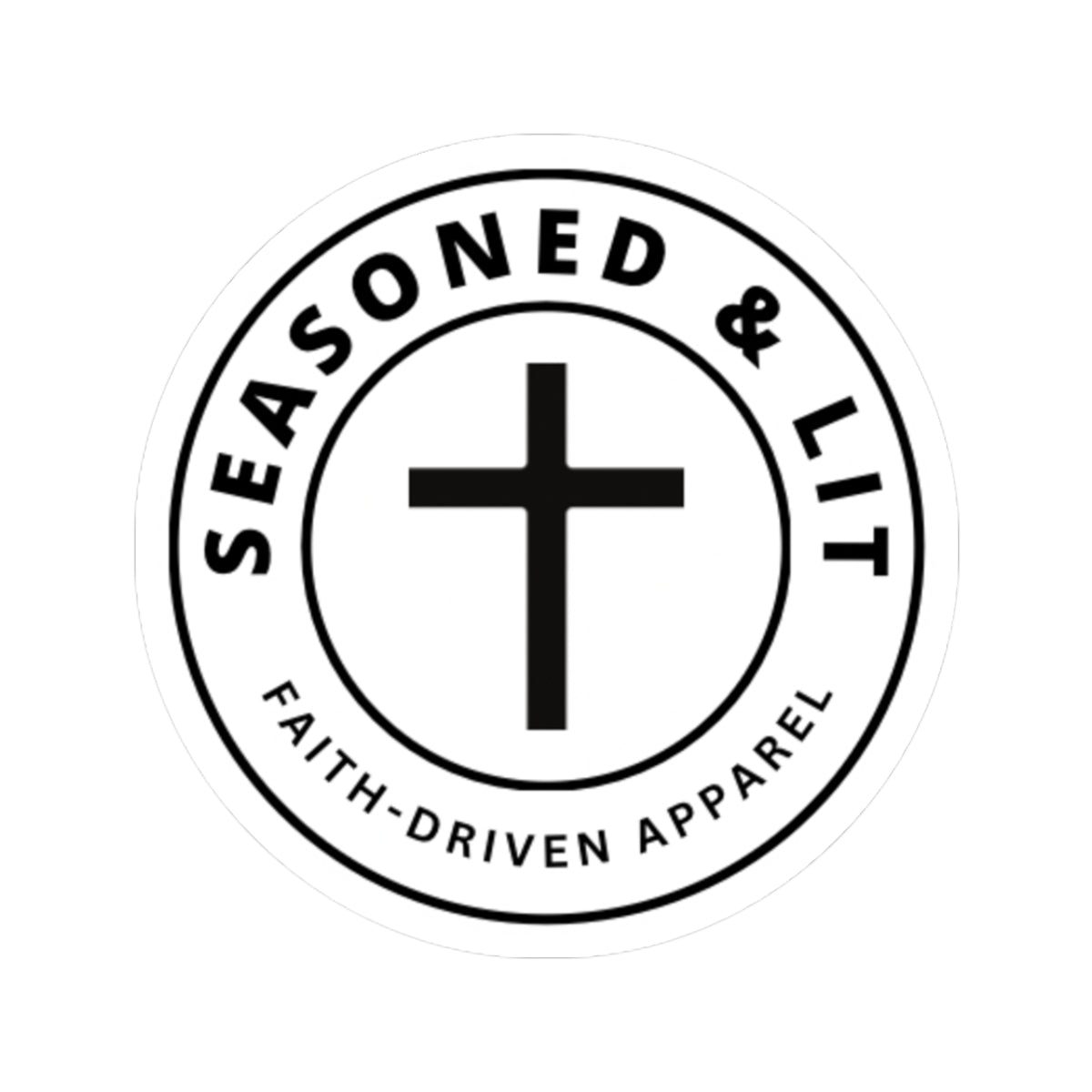 Faithful Kiss-Cut Stickers - Seasoned & Lit Design