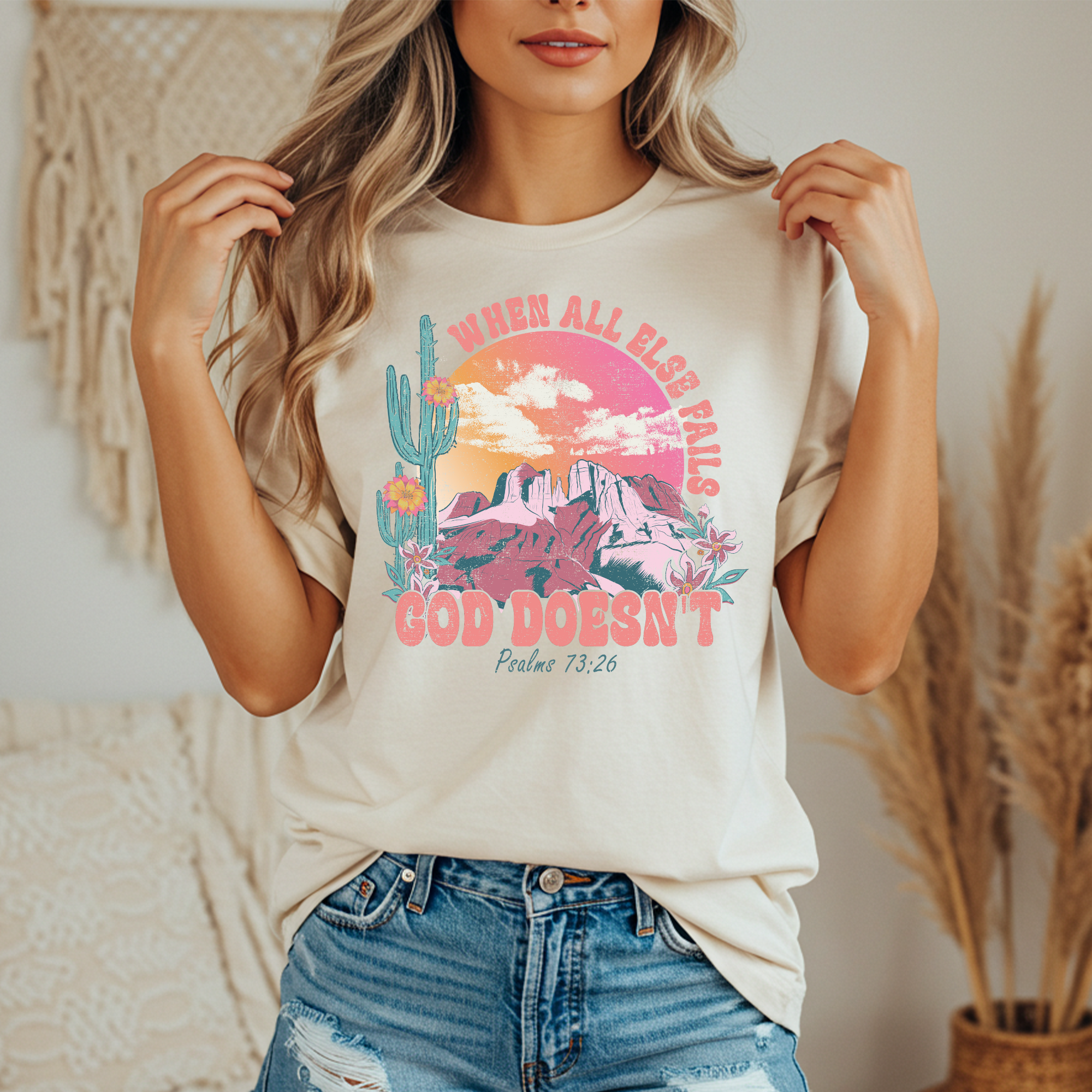 Faithful Unisex Tee - When all else fails, God doesn't